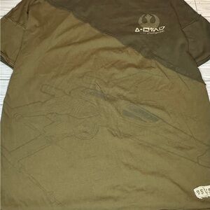 Star Wars Galaxy Edge All Over Print Logo Graphic T-Shirt Resist Starfighter M